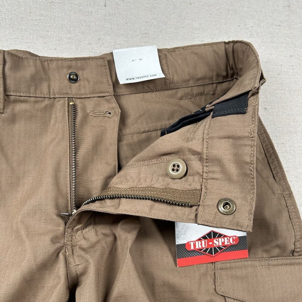 Tru-Spec Pants Women 12 Tactical Cargo Utility Rip Stop Original Brown Uniform - Picture 3 of 10